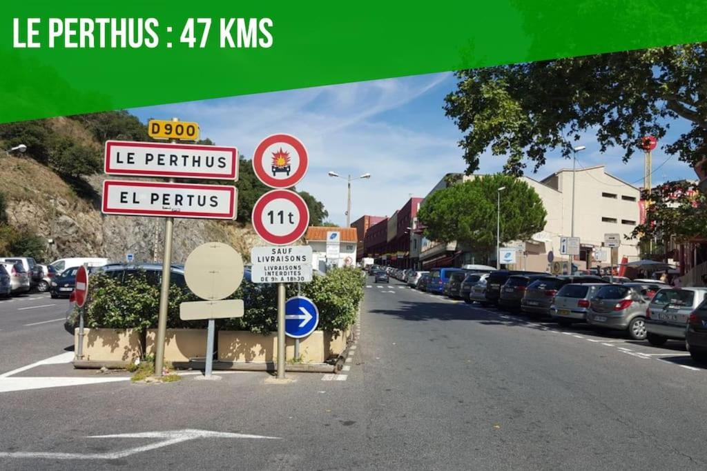 Le Carrousel - Apt Vue Mer - Plage A 10 M - Clim - Wifi Canet-en-Roussillon Eksteriør bilde