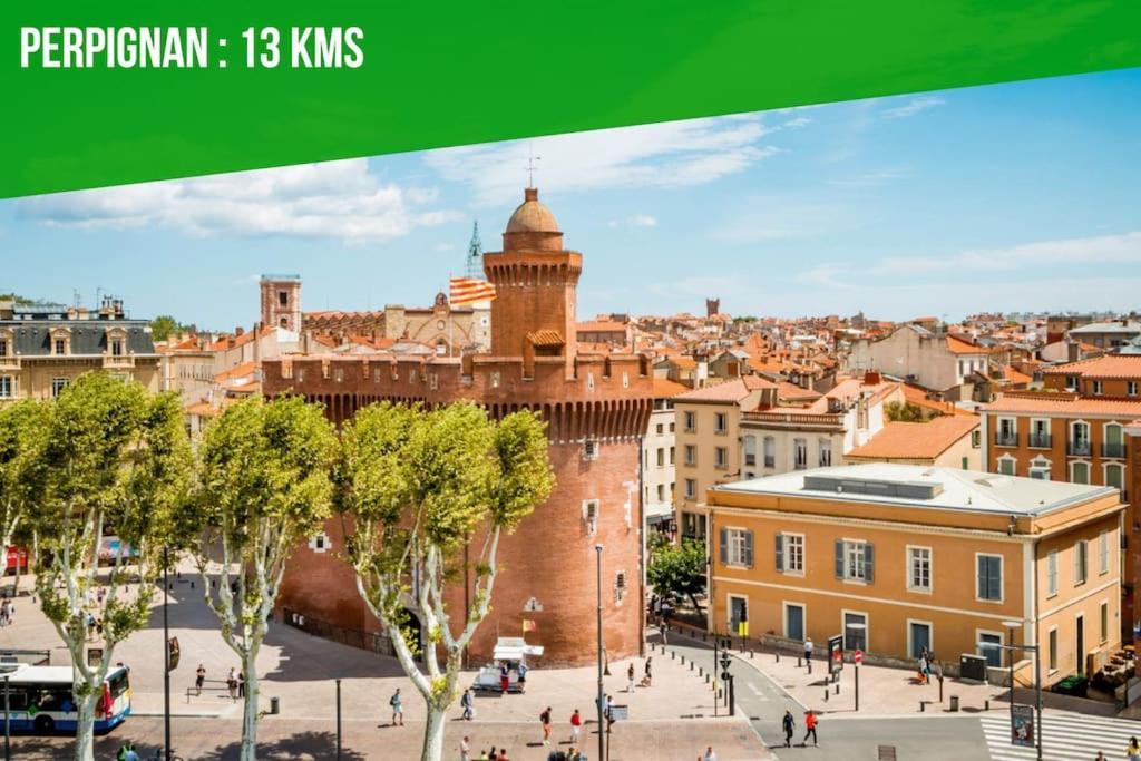 Le Carrousel - Apt Vue Mer - Plage A 10 M - Clim - Wifi Canet-en-Roussillon Eksteriør bilde